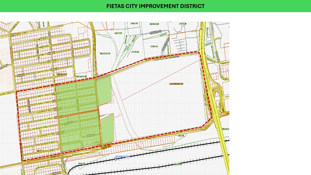 Fietas Improvement District Proposed Boundaries Map